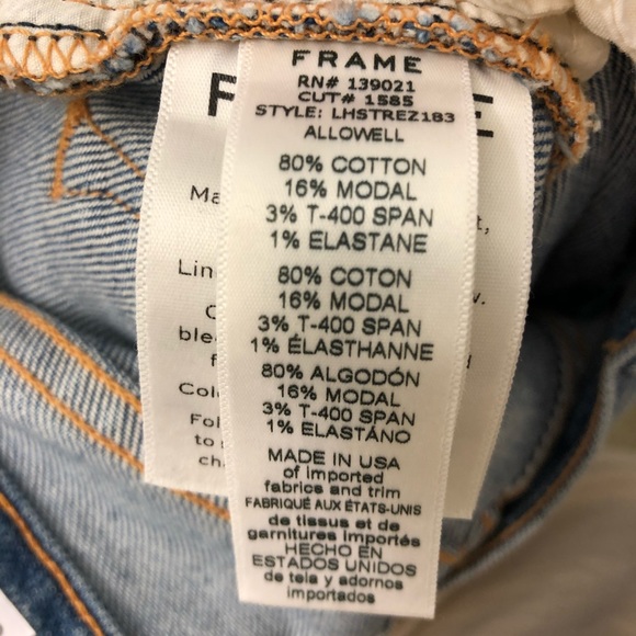 FRAME le High Straight Zip Jean - Picture 8 of 9